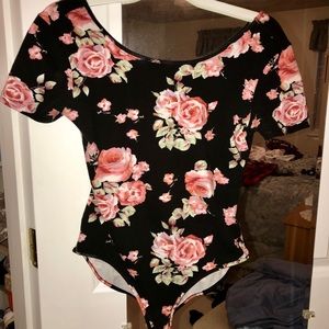 F21 Floral Bodysuit